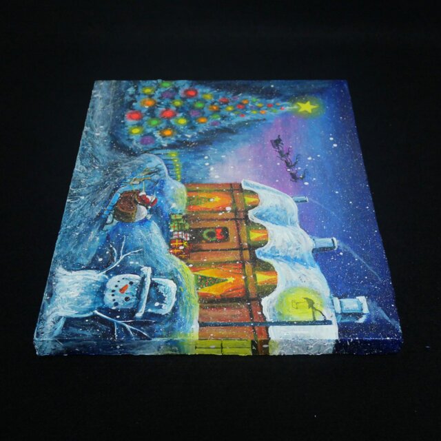 油絵【Christmas】 | iichi 日々の暮らしを心地よくするハンドメイドや