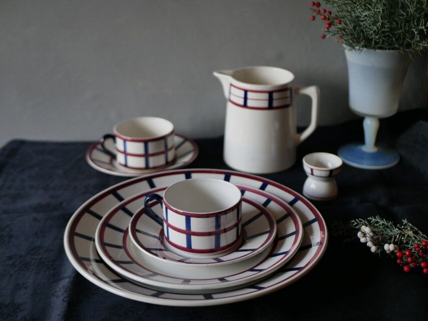 バスク柄 ピッチャー フランスアンティーク ブロカント アンティークの