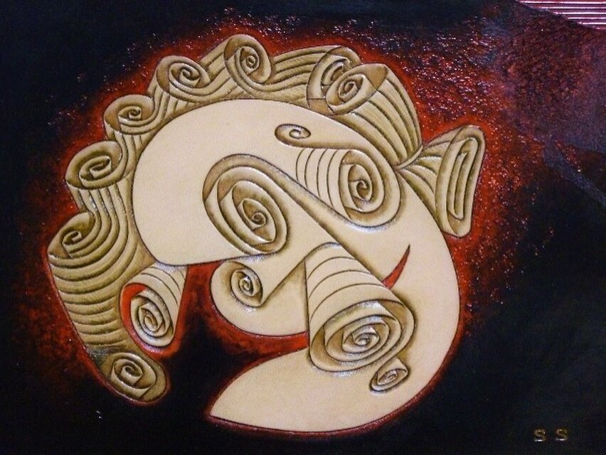 ★10周年感謝セール！5000円OFF　革絵・ペルソナ(仮面)