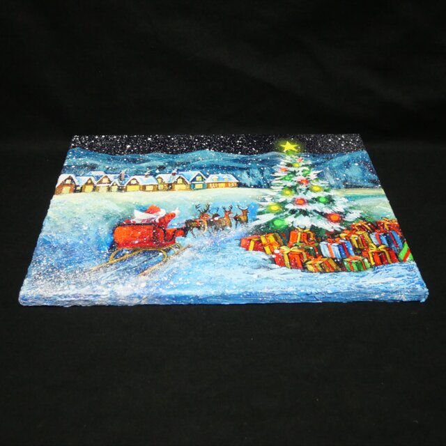 油絵【聖夜の贈り物】 | iichi 日々の暮らしを心地よくする