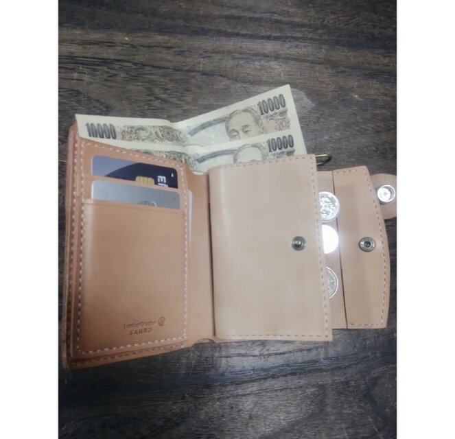 国内最高峰栃木レザーMiddle Leather Wallet | iichi 日々の暮らしを