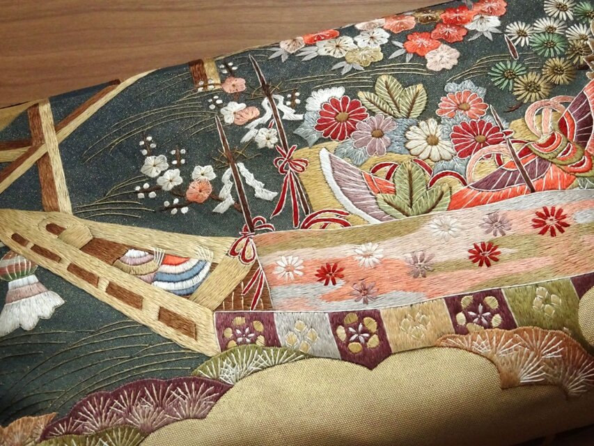 中国刺繍画 蘇州刺繍 花瓶立体刺繍 su071 訳あり : 実験工房 - 通販