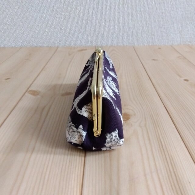 リバティ がま口ペンケース 口金16.5cm 猫 ミャオウ 514 | iichi 日々