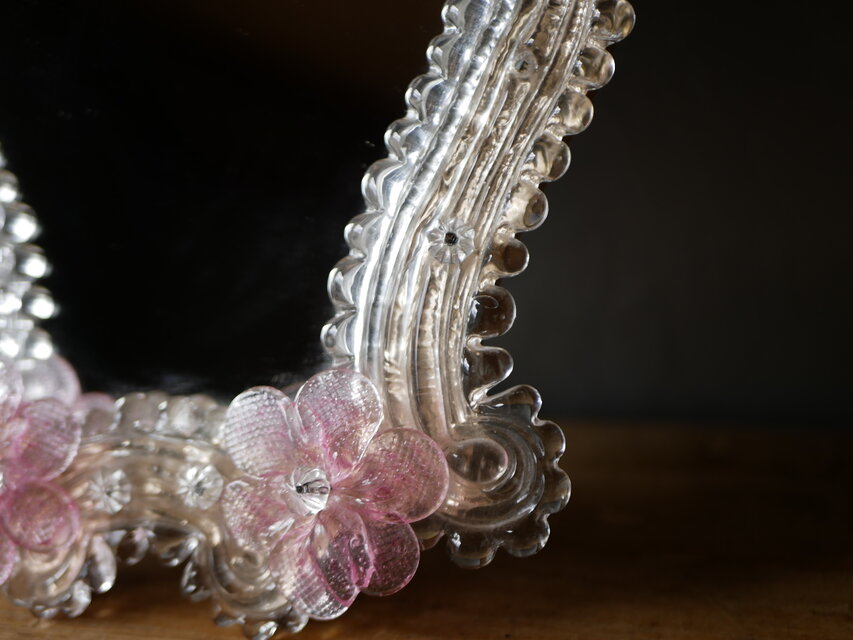 murano ムラーノガラス スタンドミラー アンティークのある暮らし