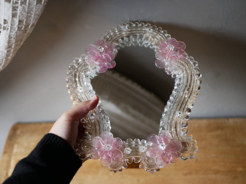 murano ムラーノガラス スタンドミラー アンティークのある暮らし