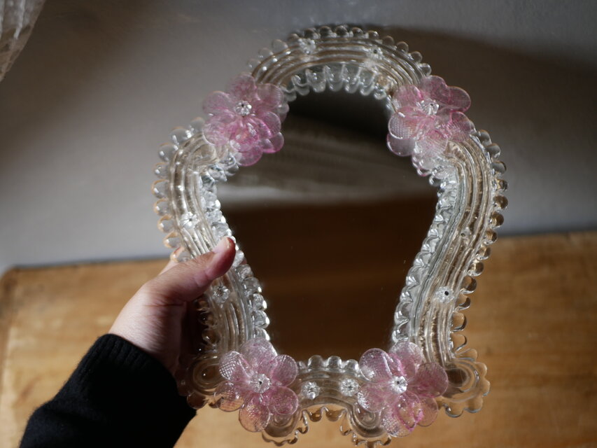 murano ムラーノガラス スタンドミラー アンティークのある暮らし