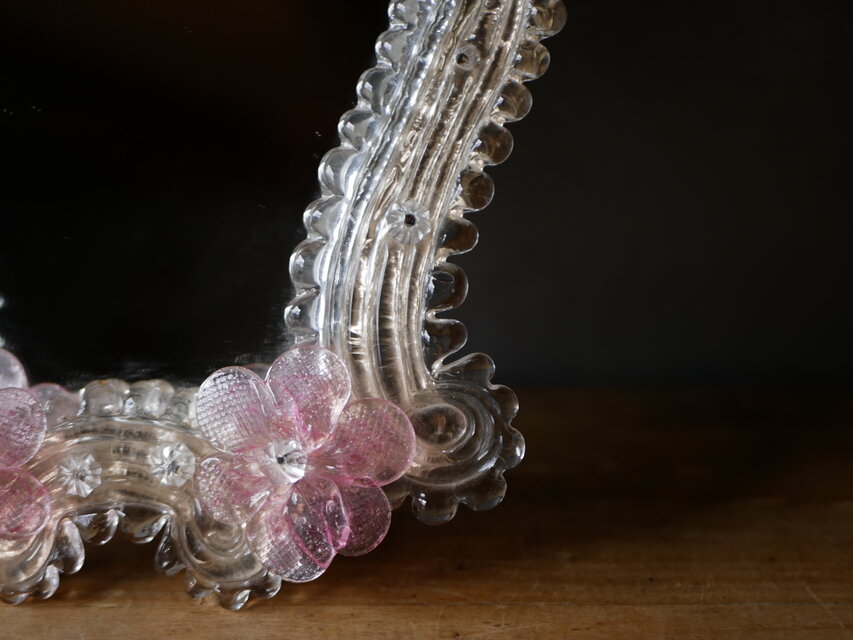 murano ムラーノガラス スタンドミラー アンティークのある暮らし