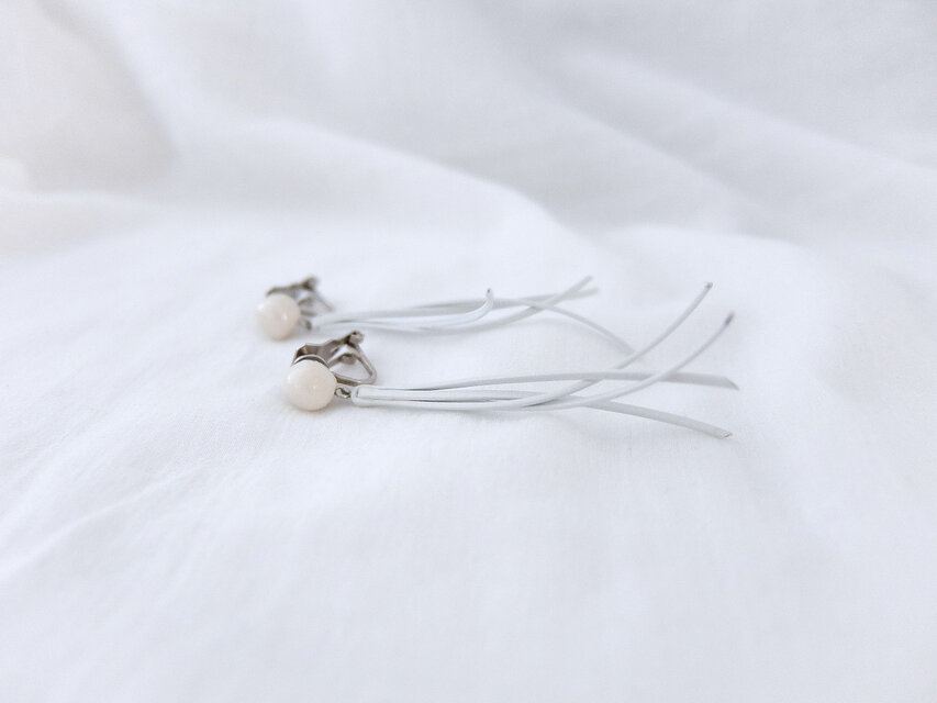 イヤリング grain aurora leather