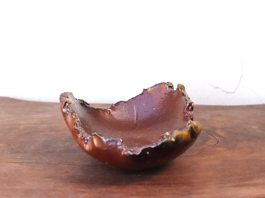 備前焼 ちぎり皿(幅約14.5cm)　sr8-037