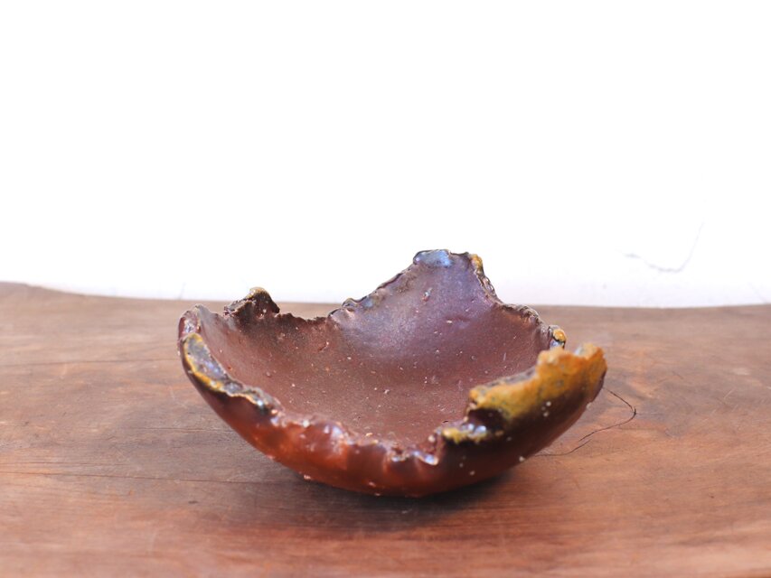 備前焼 ちぎり皿(幅約14.5cm)　sr8-038