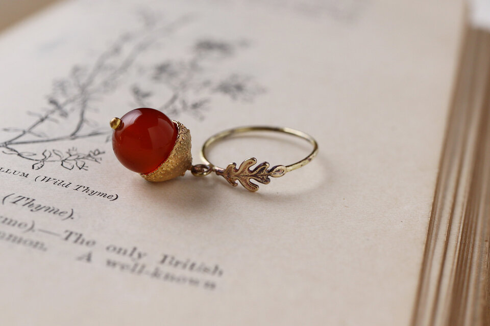 ドングリのリング[カーネリアン]