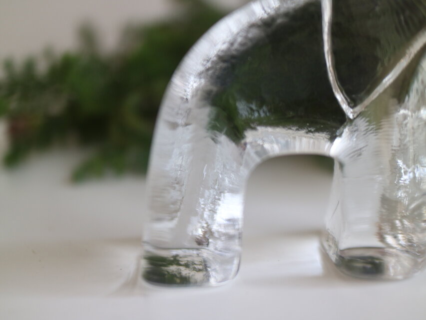 Kosta Boda コスタボダ / ガラスのオブジェ ゾウ 小 No.6198 | iichi