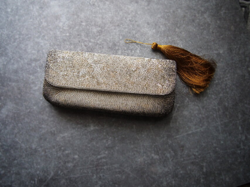 ビンテージバッグ　オリジナルタッセル付き　和装バック