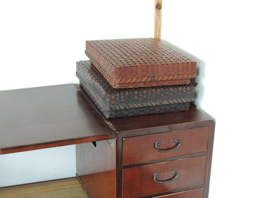 竹編みの文箱　2箱set