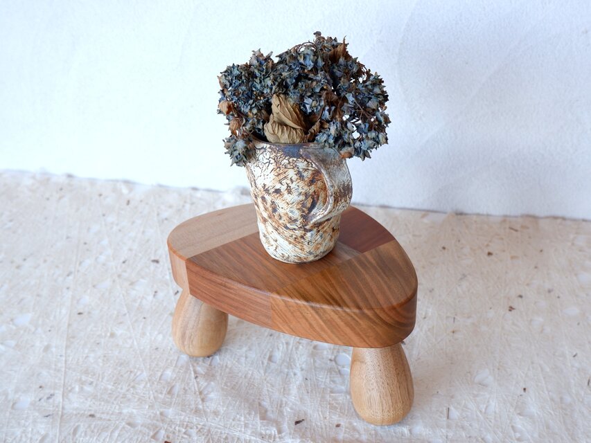 《現品・一点物》フラワースツール　パッチワーク②