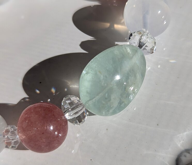 アクアマリン（非加熱）&モルガナイト&ムスコバイトインクォーツ