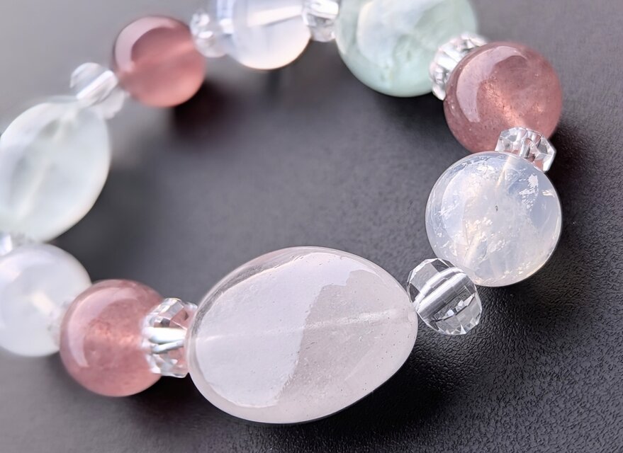 アクアマリン（非加熱）&モルガナイト&ムスコバイトインクォーツ