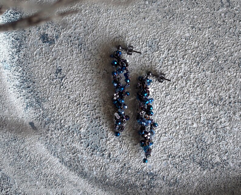 天の川のピアス/イヤリング