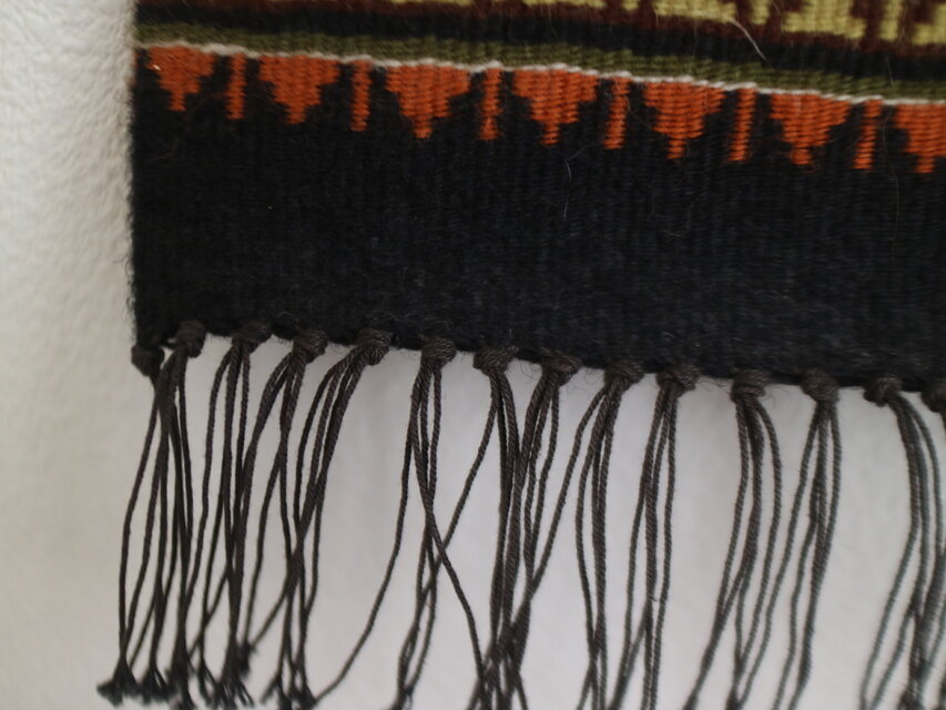 スウェーデンで見つけた手織りのタペストリー ハンガー無し No.6248