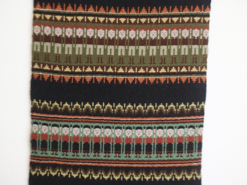 スウェーデンタペストリー スウェーデンで見つけた手織りのタペストリー ハンガー無し No.6248