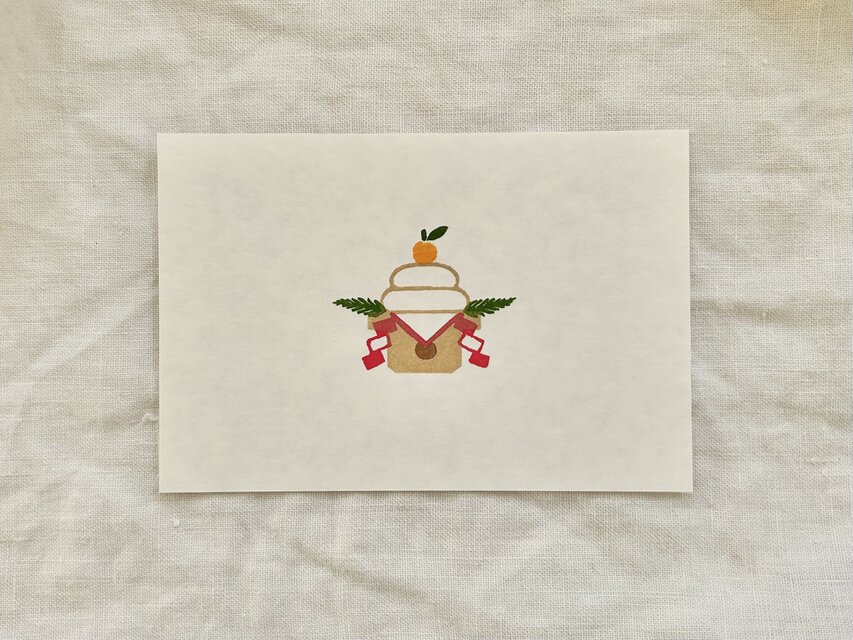 鏡餅ポストカード2枚set