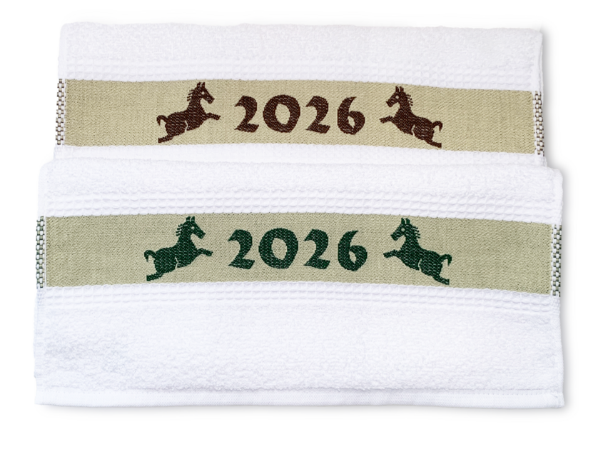 2026年干支【馬】 Twin Horse フェイスタオル2枚セット