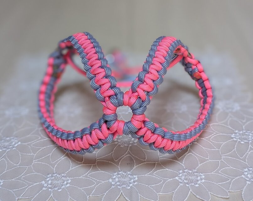 小型犬に人気のハーネス　お揃いのリードもお作り出来ます。