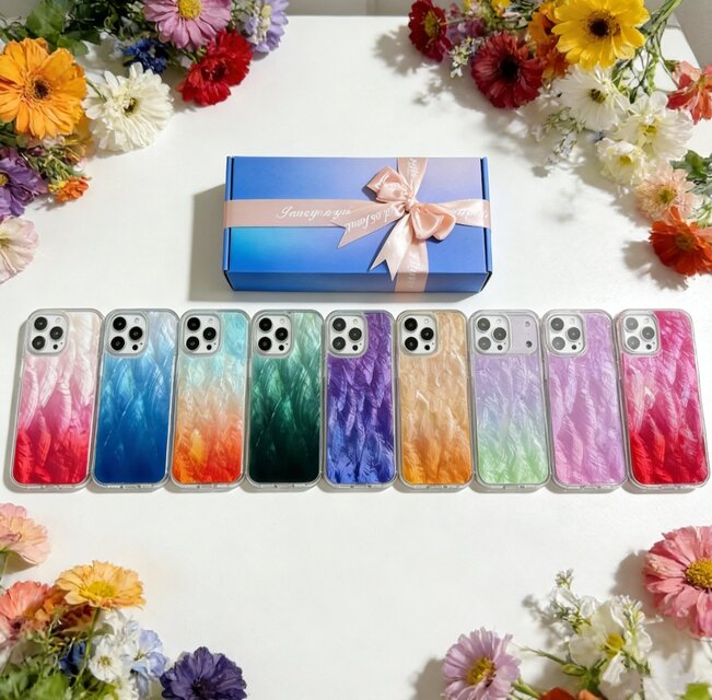 iPhone 17 16 15 14 13 ケース 螺鈿風 天然貝シェル 海の夢 全機種対応