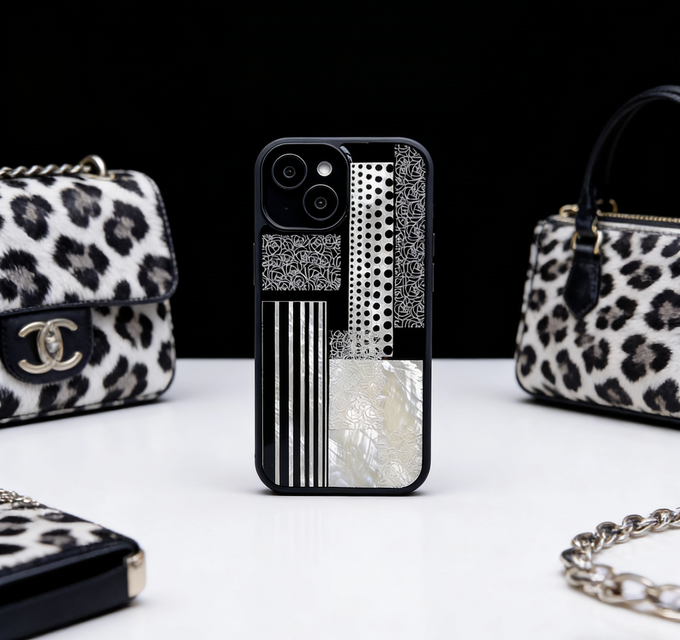 iPhone 17 16 15 14 13 Samsung ケース 贅沢 螺鈿風 天然貝シェル ヒョウ柄 水玉 対応 ソフト
