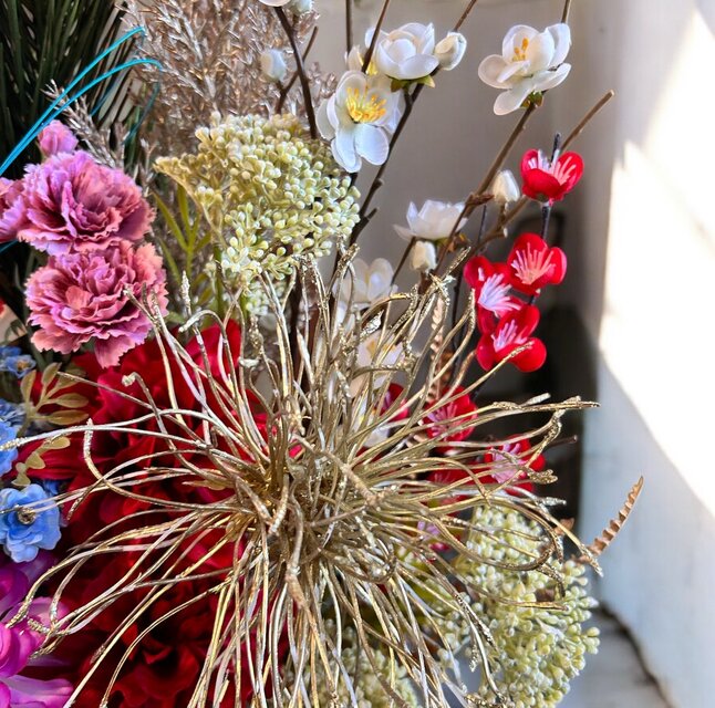 光触媒 人工観葉植物 ウォールグリーン フェイクグリーン 正月アレンジ