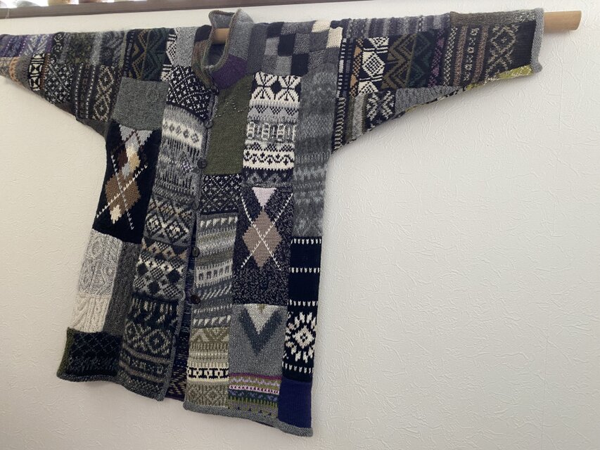 スワッチを集めてのジャケット　№２　モノトーン