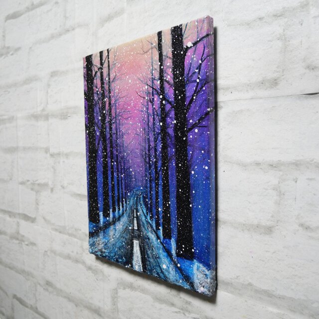 油絵【雪降る幻想】 | iichi 日々の暮らしを心地よくするハンドメイド
