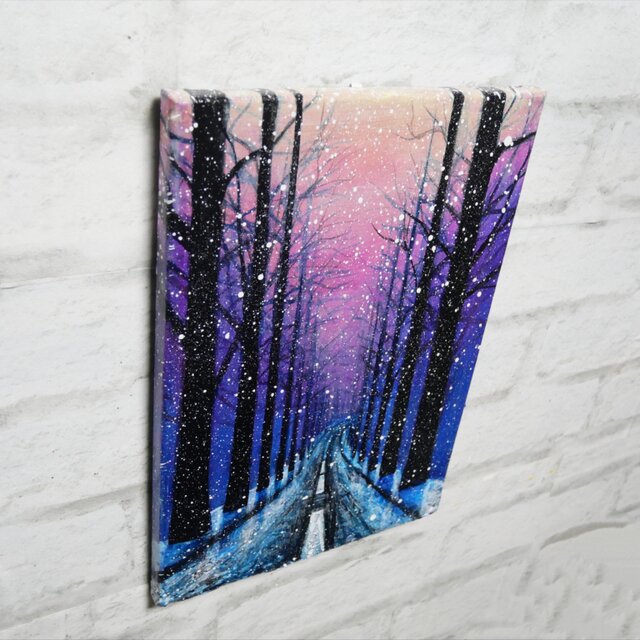 油絵【雪降る幻想】 | iichi 日々の暮らしを心地よくするハンドメイド