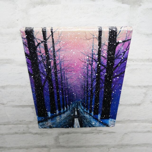 油絵【雪降る幻想】 | iichi 日々の暮らしを心地よくするハンドメイド