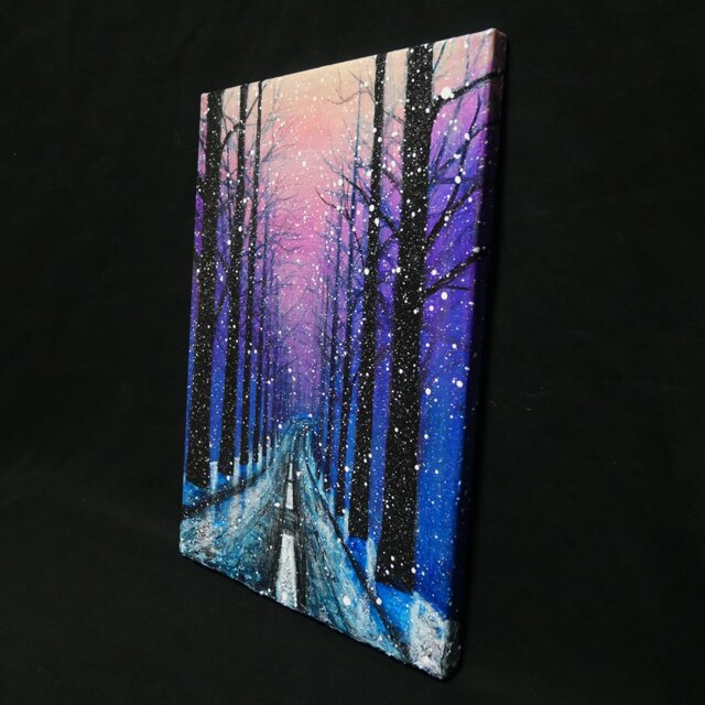 油絵【雪降る幻想】 | iichi 日々の暮らしを心地よくするハンドメイド