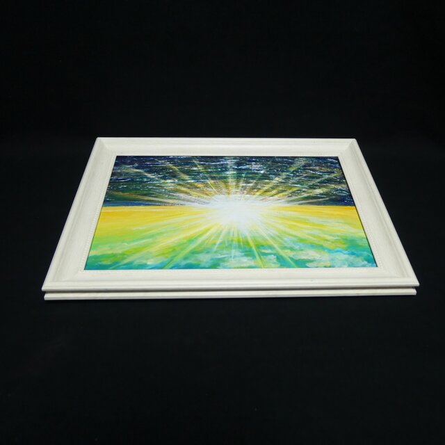 油画:深い 油絵【希望の朝】 | iichi 日々の暮らしを心地よくするハンドメイドや