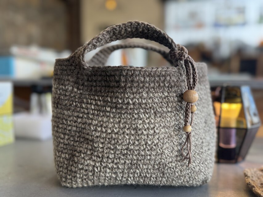 knit ちょっとそこまでバッグ　ほっこり仕様