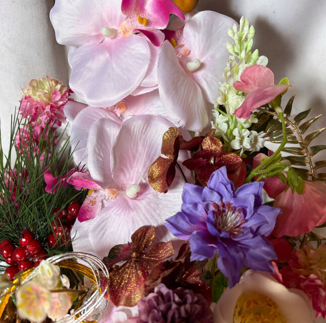 光触媒 人工観葉植物 ウォールグリーン フェイクグリーン 正月アレンジ