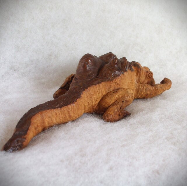 ☆蜥蜴の木彫り置物☆ | iichi 日々の暮らしを心地よくする