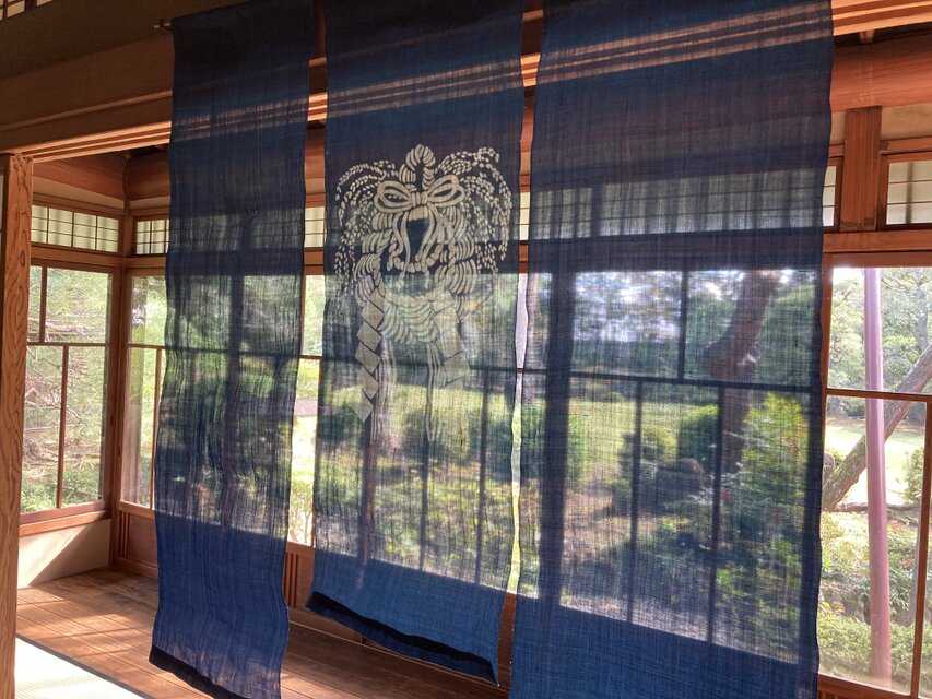 藍染 正月飾り しめ縄 暖簾 | iichi 日々の暮らしを心地よくする