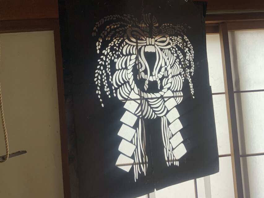 藍染　正月飾り　しめ縄　暖簾 藍染 正月飾り しめ縄 暖簾 | iichi 日々の暮らしを心地よくする