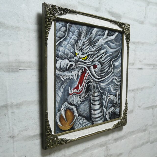 油絵 油彩 油彩画 絵 絵画【白龍】 油絵 油彩 油彩画 絵 絵画【白龍】 | iichi 日々の暮らしを心地よく