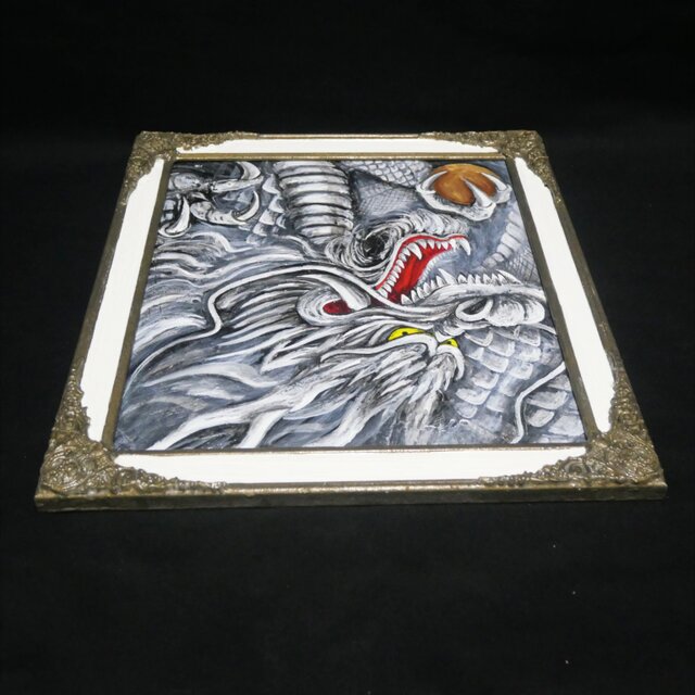 油絵 油彩 油彩画 絵 絵画【白龍】 油絵 油彩 油彩画 絵 絵画【白龍】 | iichi 日々の暮らしを心地よく