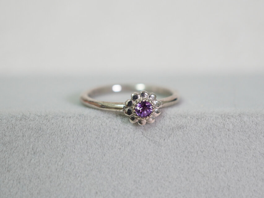 <SJ2nd>ひまわりリング　アメシスト