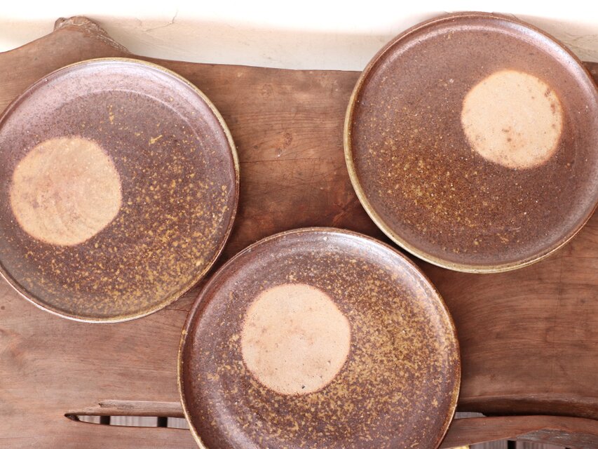 備前焼 皿(22.5cm) sr3-083 | iichi 日々の暮らしを心地よくする