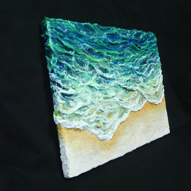 油絵 油彩 油彩画 絵画 絵【エメラルドグリーンの海】 油絵 油彩 油彩画 絵画 絵【エメラルドグリーンの海】 | HIROSHI1990