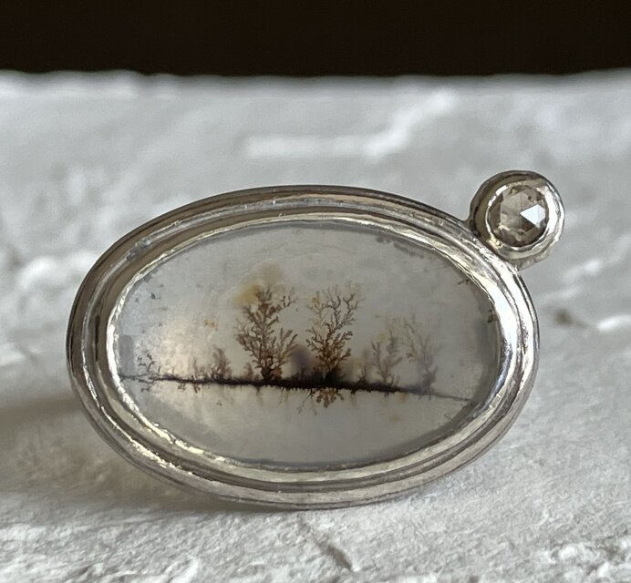 デンドリティックアゲート・リング(silver925） | iichi 日々の暮らし