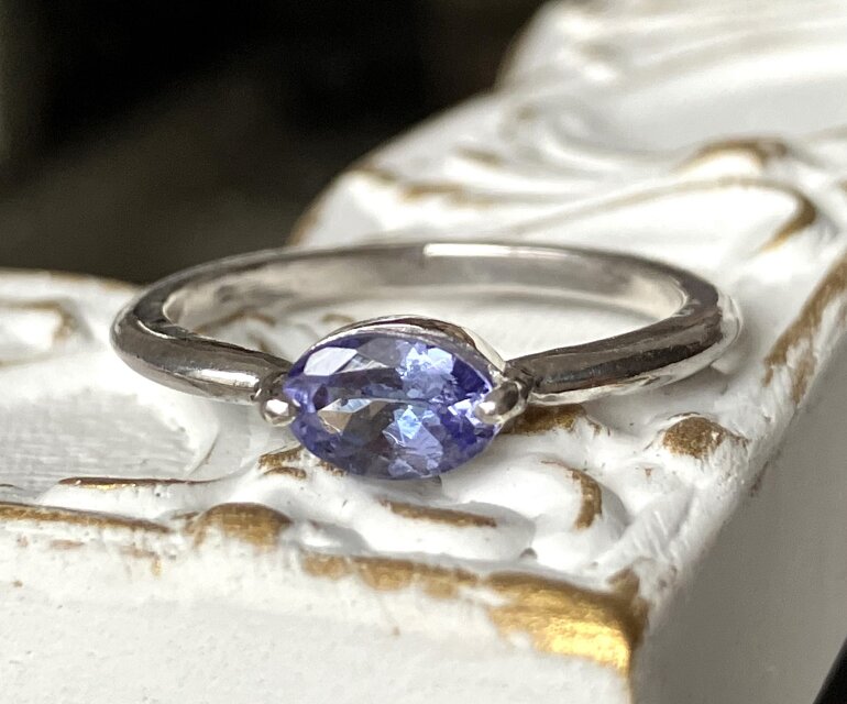 バイカラータンザナイト・リング（silver925）