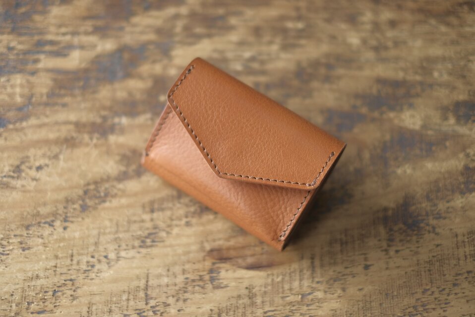 tri fold wallet【NEBRASKA】cognac