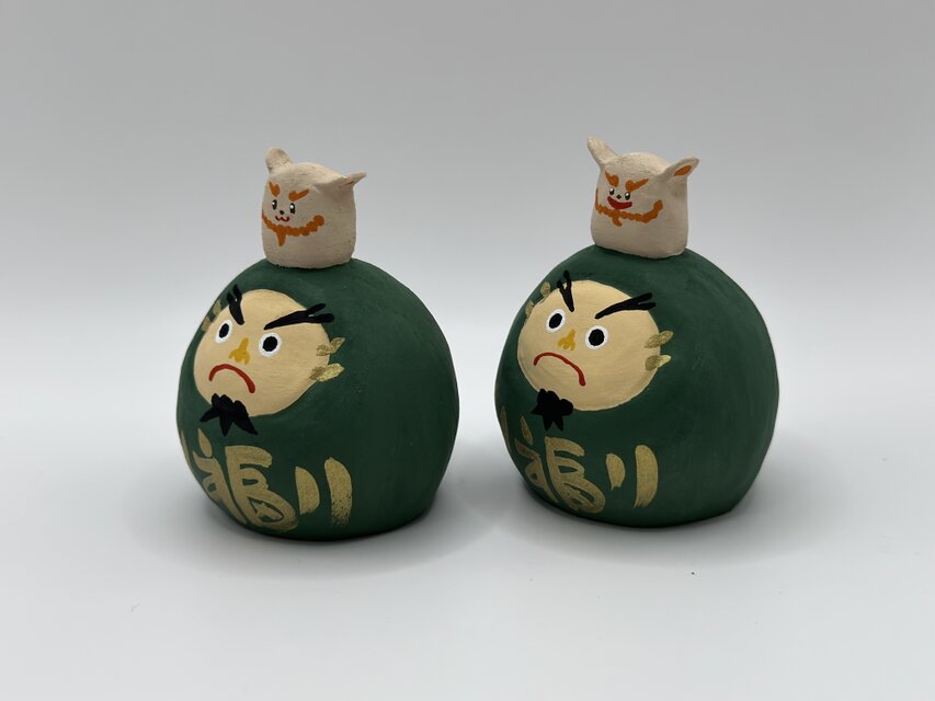 ペア月桃シーサーだるま | iichi 日々の暮らしを心地よくする